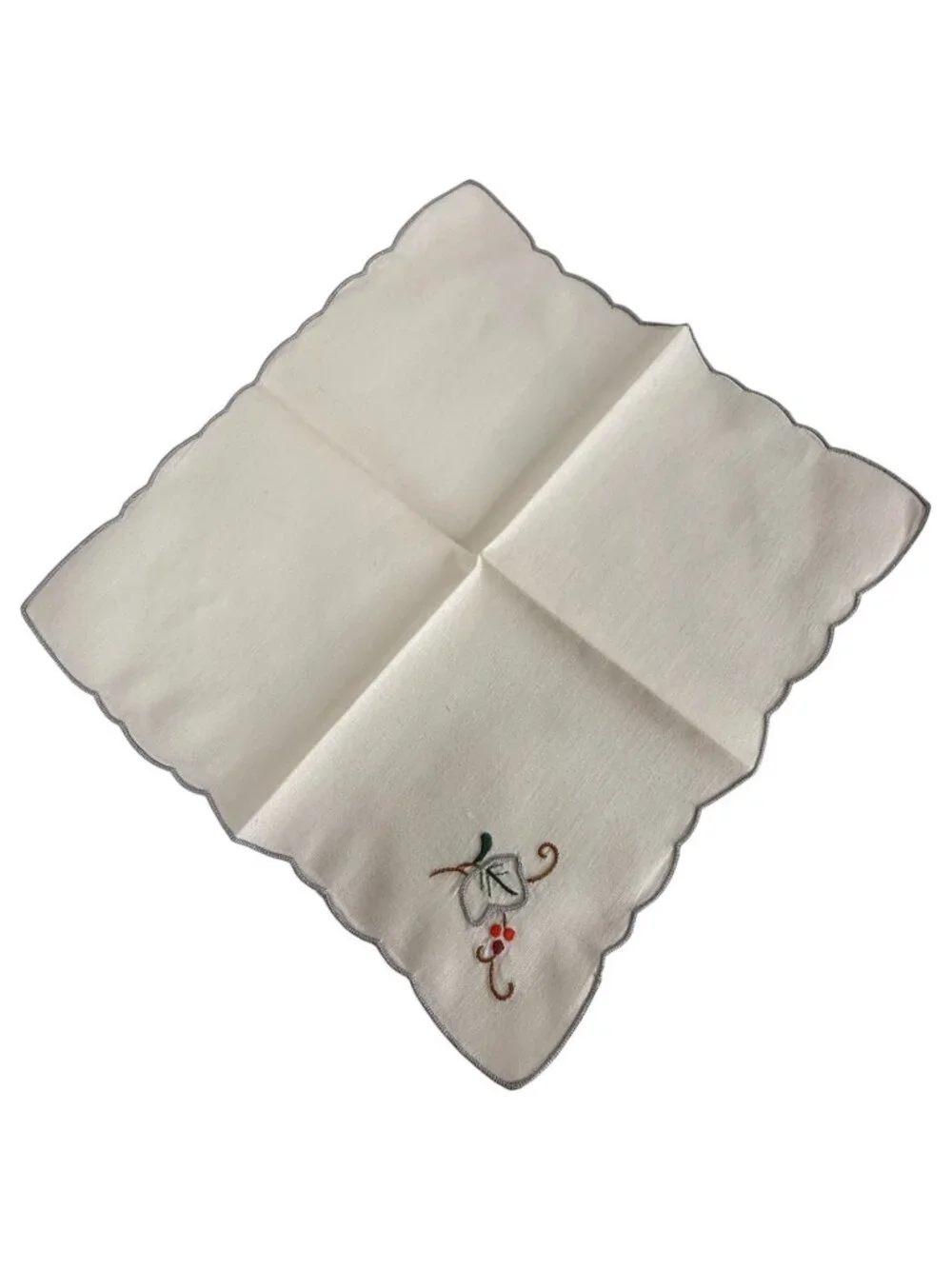 Embroidered Linen Table Runner 8 Placemats Dinner Napkins 6 Cocktail Set Floral